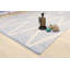 Tapis turquoise / ivoire en coton tissé à la main Simplicity-29601780