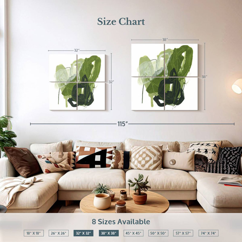 Jade Schematic I, 32" H x 32" W