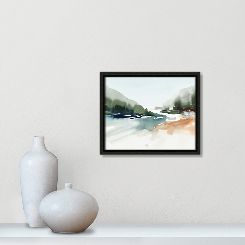 Harmonious Lake - Landscape Version Print par Isabelle Z, Espresso, H 9,5 po x l 11,5 po