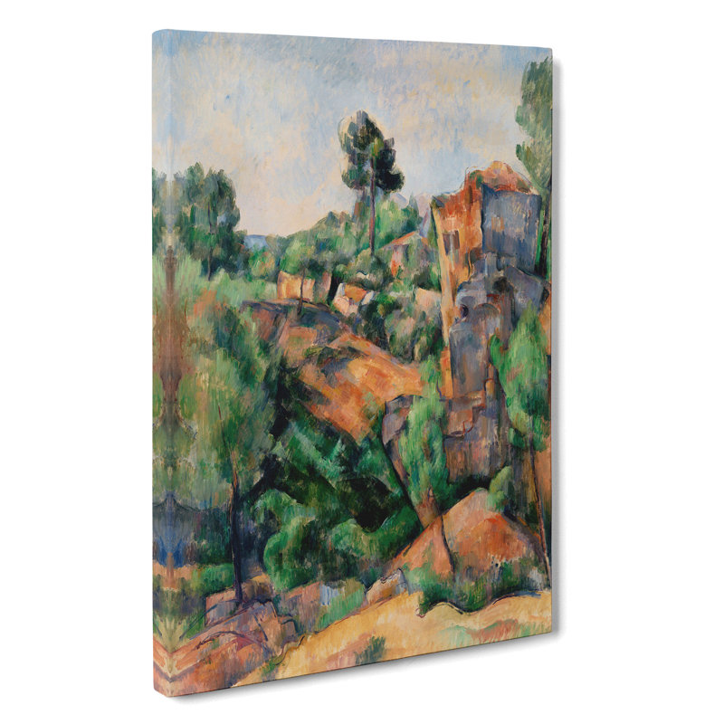 Bibémus Quarry by Paul Cezanne - Wrapped Canvas, 91cm H x 60cm W x 3cm D