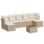 Ensemble de canapé de jardin Vidaxl beige