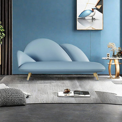 Comfy Indoor Chaise Lounges with Metal Foot