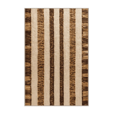 Washable Lauhala Weaving Hawaiian Area Rug