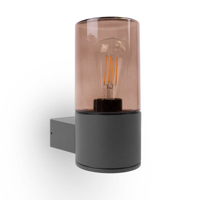Jentry Anthracite 23cm H Outdoor Flush Mount