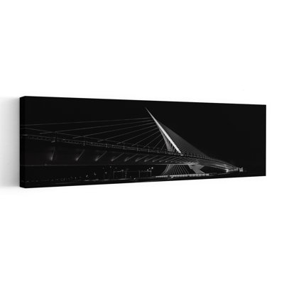 Art mural urbain contemporain élégant et abstrait, pont illuminé élégant