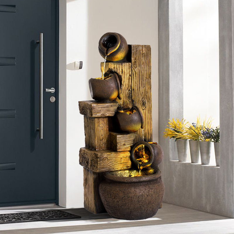 Coriah Fountain with Lights
