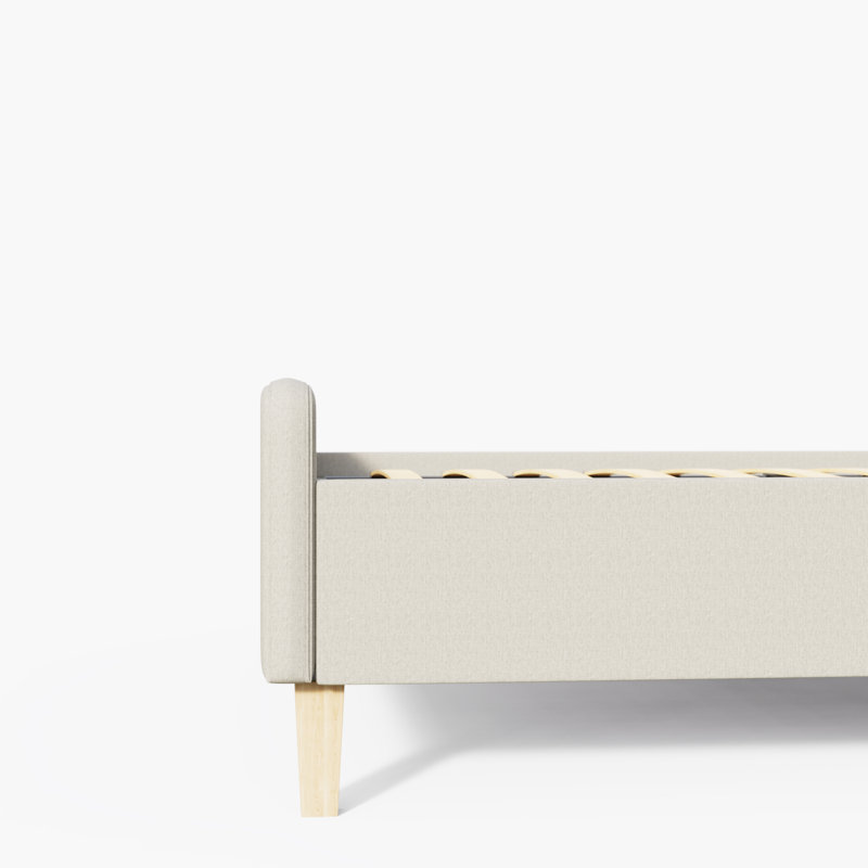 Elinor Upholstered Bed, Double (4'6), Beige