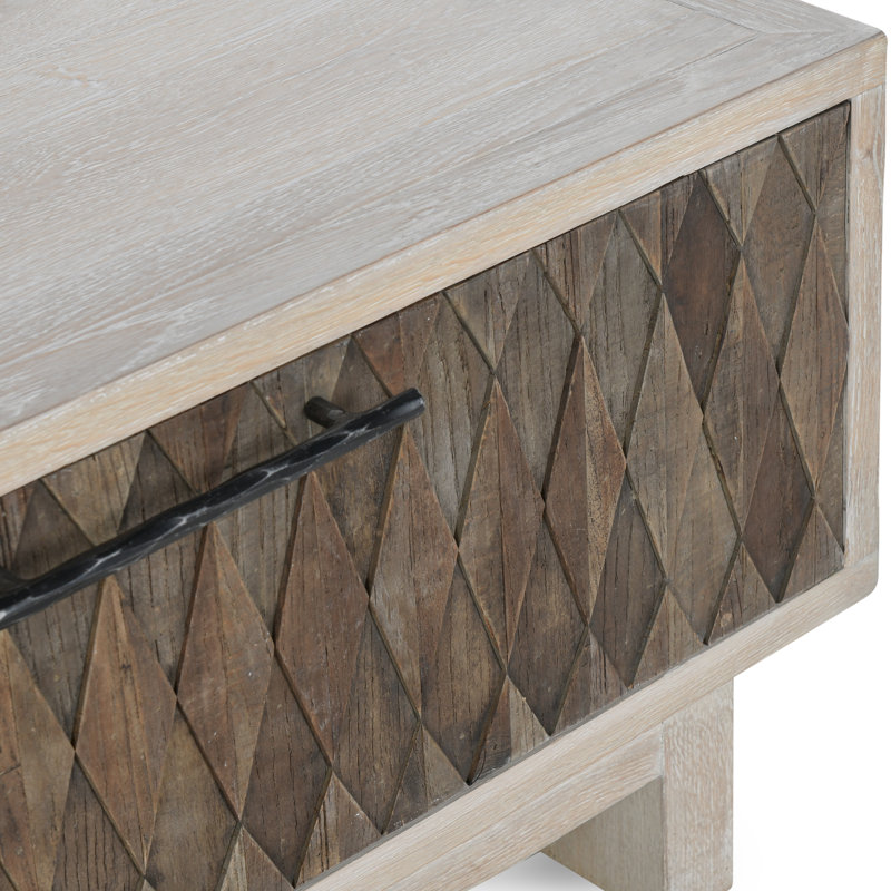 Anton 4-drawer Reclaimed Wood Coffee Table, Beige