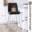 Ensemble de 4 tabourets de bar, tabourets de bar à hauteur de comptoir avec dossier, tabourets de cuisine modernes en similicuir-97677906-97677904