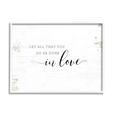 «All That You Do In Love», art mural sur toile rustique par Jennifer Pugh