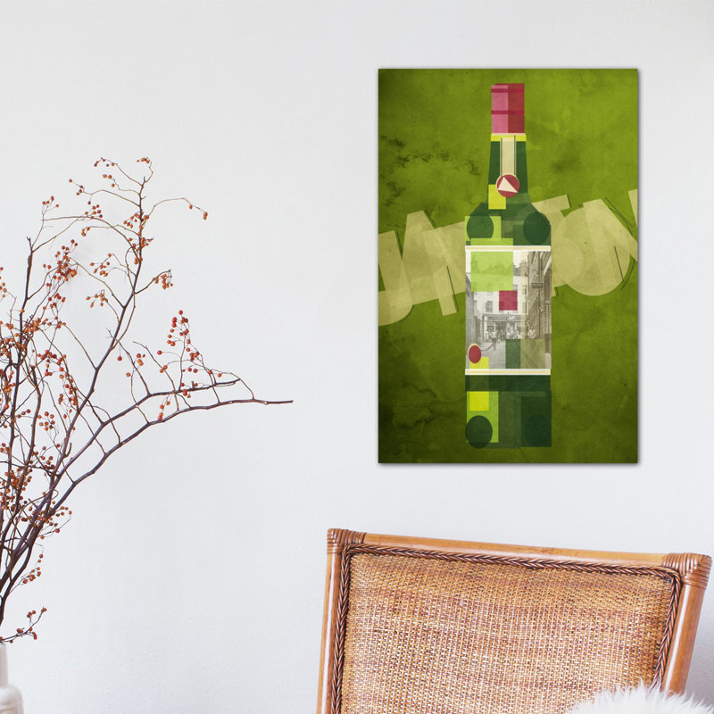 « jameson », impression sur toile tendue, H 60 po x l 40po x P 1,5 po, Toile tendue, Blanc