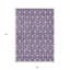 Tapis d'intérieur lavable géométrique mauve 5 pi x 8 pi