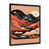 Impression noire sur toile encadrée sélectionné