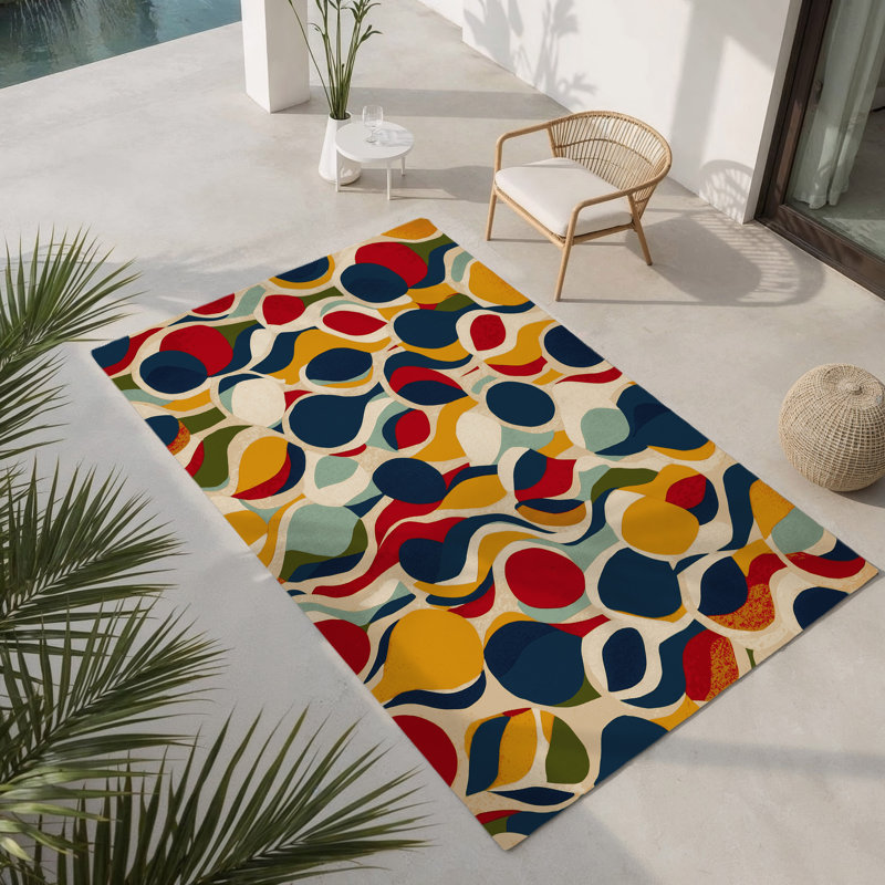 Tapis intérieur et extérieur Flashy Jiggle, Rectangle 9 pi x 12 pi