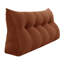 Lit à dossier assis en velours côtelé confortable, tête de lit, coussin de lecture, dossier triangulaire, compression-99222260-99222251