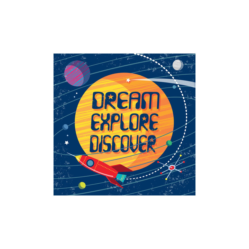 «Dream Explore», art sur toile, H 16 po x L 16 po x l 1,25 po
