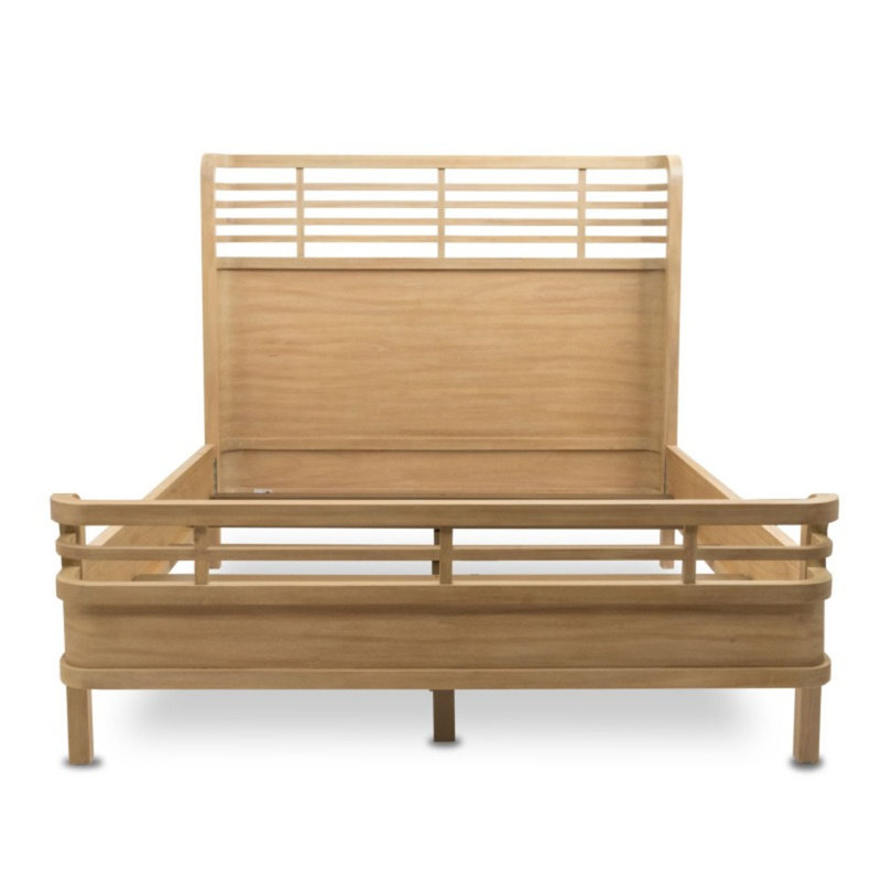 Caretta - Solid Wood Bed - Queen - Sandstone Finish, Queen