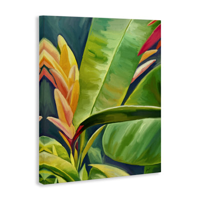 Bright Tropics Greenery Canvas Wall Art by Amy Hall