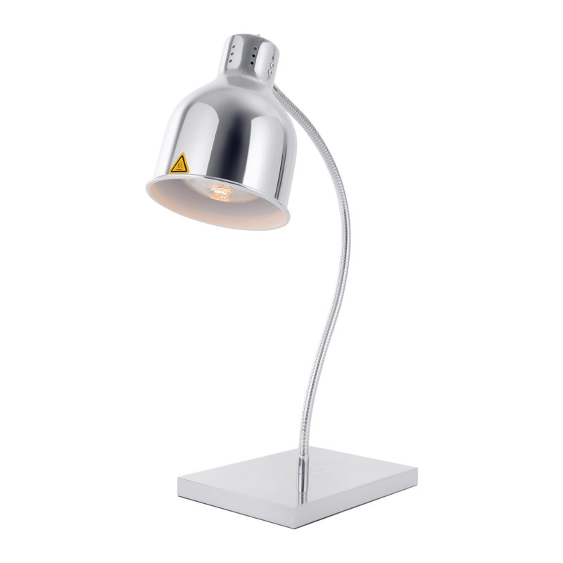 Lampe chauffante 250W avec base rectangulaire, Argent