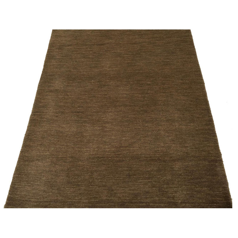 Ottosson Hand Loomed Gabbeh Rug, 100% Wool, Solid Color, Fade & Stain Resistant, Durable, All Sizes, India-Made.