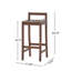 Tabourets de bar durables en bois d'acacia, style moderne et contemporain pour les réceptions en plein air