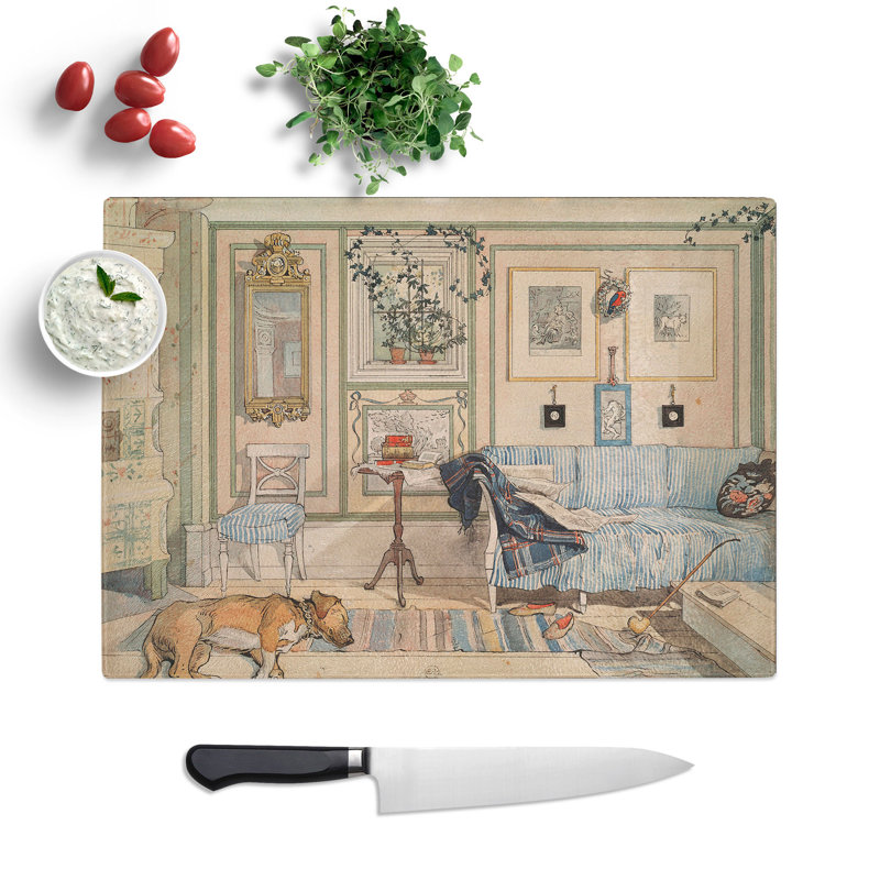 Cosy Corner by Carl Larsson Chopping Board, 0.4cm H x 28.5cm W x 39cm L