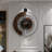 Modern Walnut Marble Dial Wall Clock