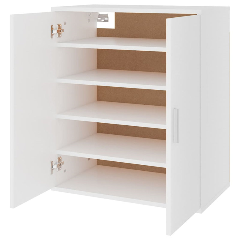 Shoe Cabinet 60x35x70 cm Engineered Wood, White