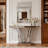 43" Mirrored Glass Console Table Sofa Table