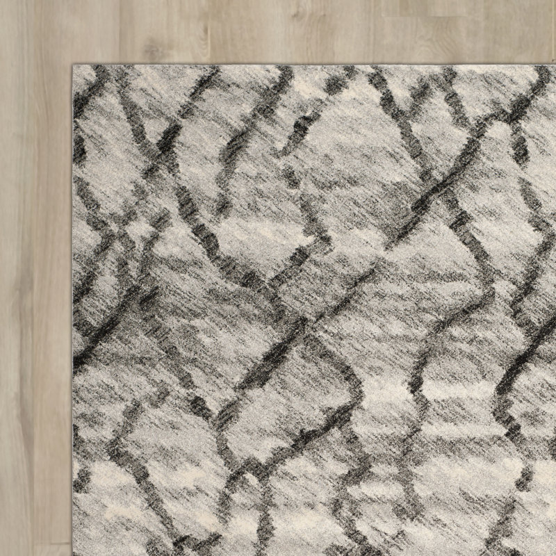 Elisha Abstract Hand Woven Area Rug, Rectangle 122 x 183 cm
