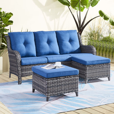 Johnda 5 - Person Patio Conversation Set with Cushions