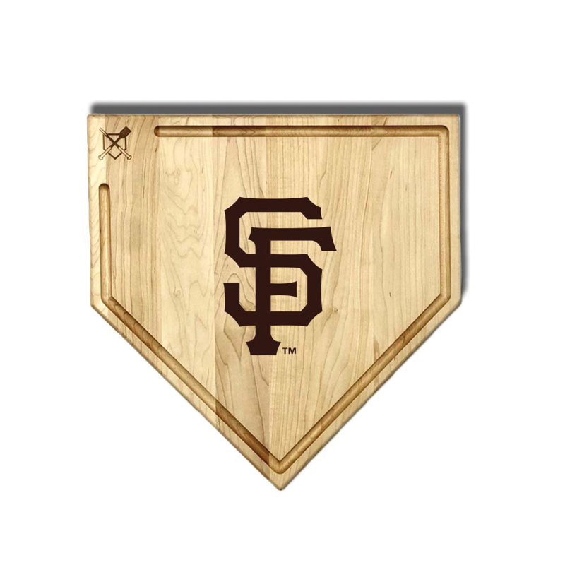 Full Size (17" X 17") Home Plate Cutting Board With Trough