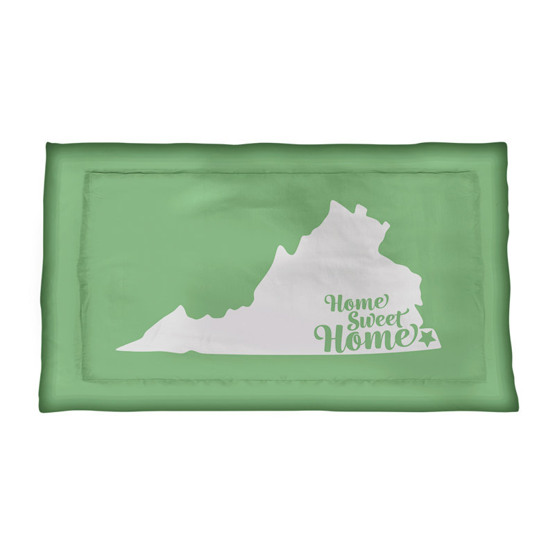 Pillow Sham, King, Polyester, Green