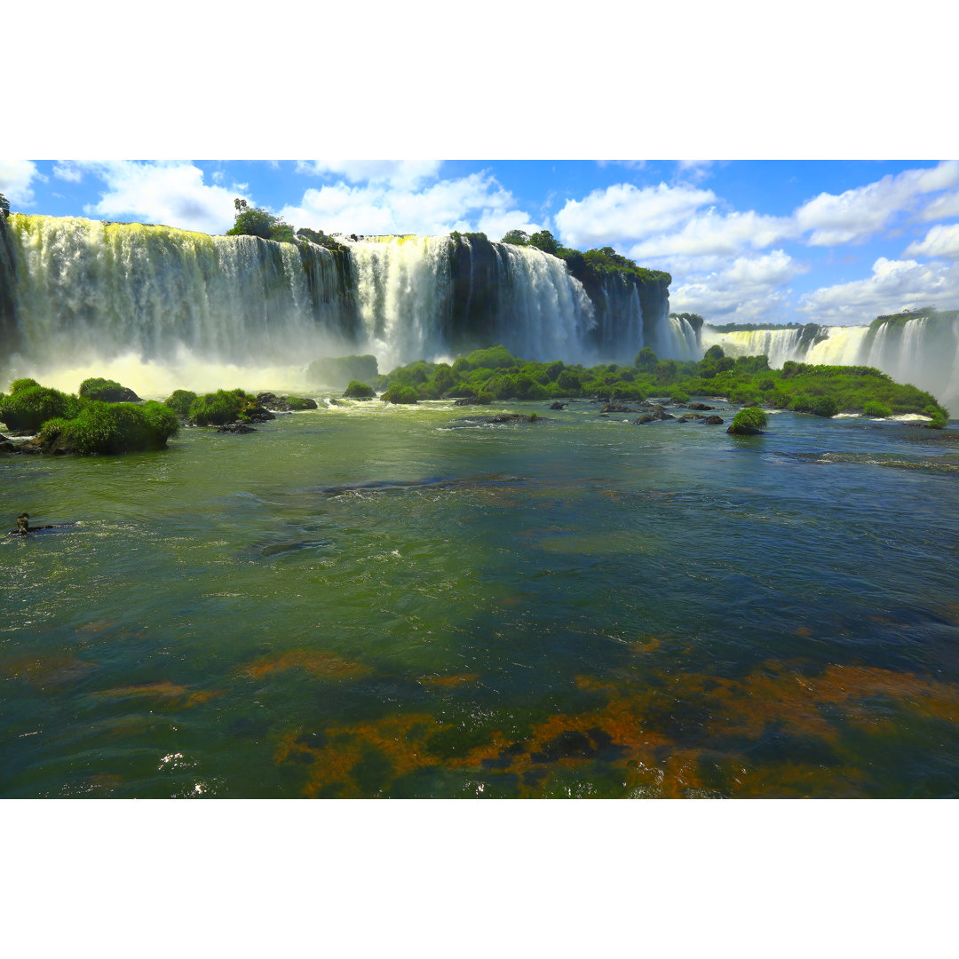 Iguacu Falls Low Angle von Agustavop - Leinwandbild