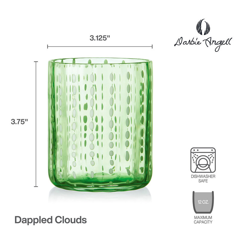 Verres à whisky Darby Angell, 12 oz, Vert