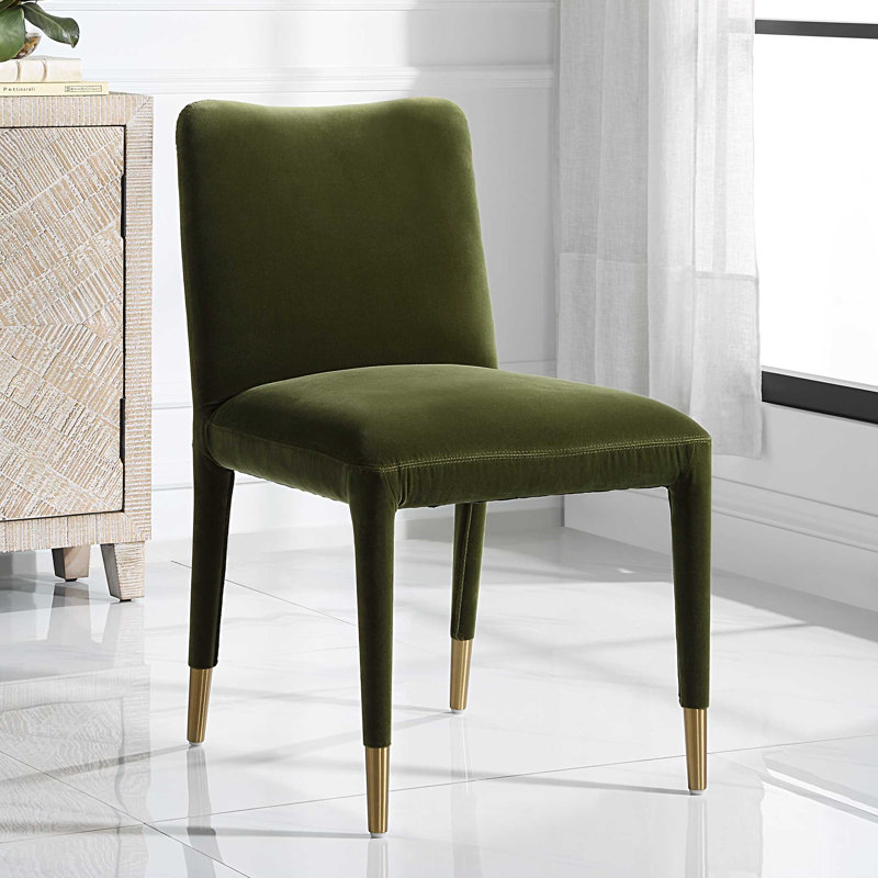 Uttermost Conifer Dining Chair, Moss, S/2