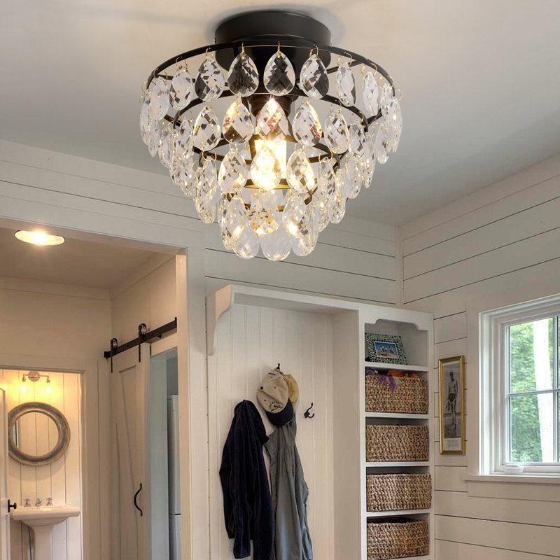 Slana Flush Mount, Matte Black