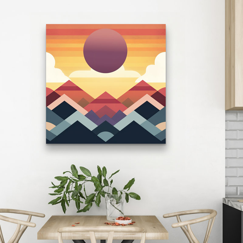 Peace mountain - 32"x32" art on canvas