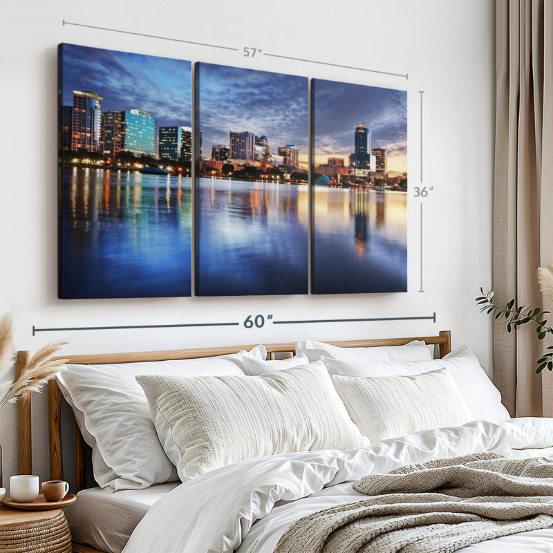 «Orlando Night Skyline» sur, H 36 po x l 57 po