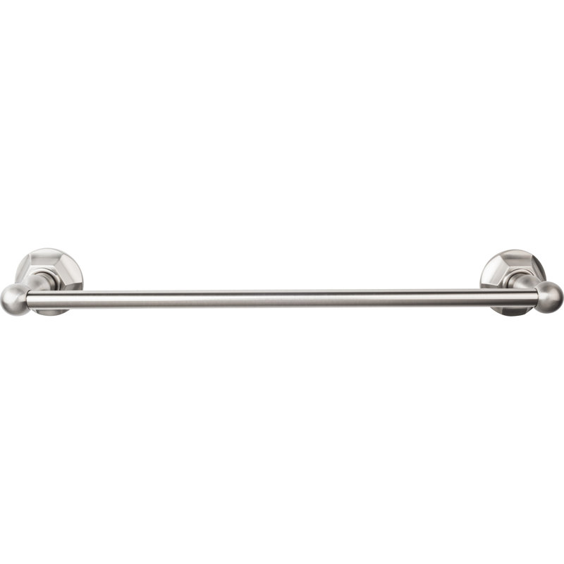 Edwardian Bath Single 20 1/2" Wall Mounted  Towel Bar, Brushed Satin Nickel