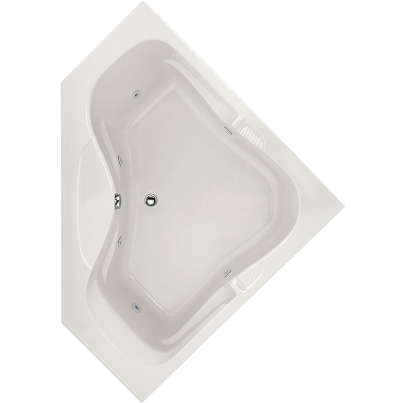 Lara 60'' x 60'' Acrylic Bathtub, White, White