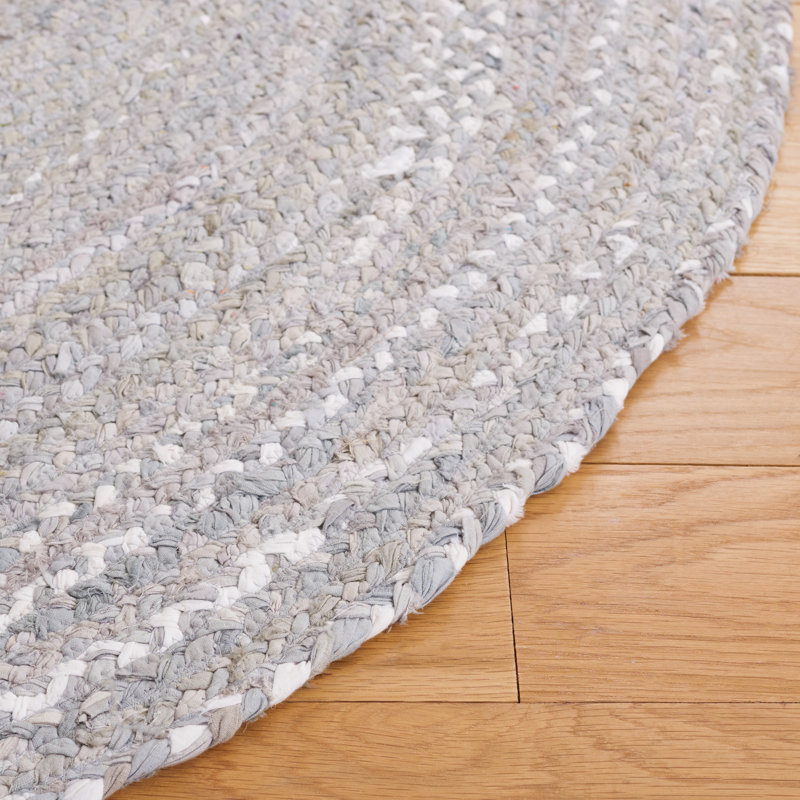Cotton Hand Woven Area Rug, Oval 152 x 244 cm