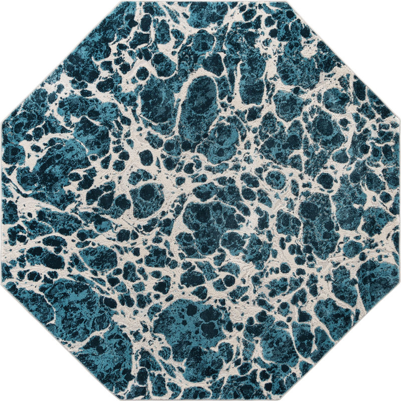Abstract Indoor Rug, Octagon 6'
