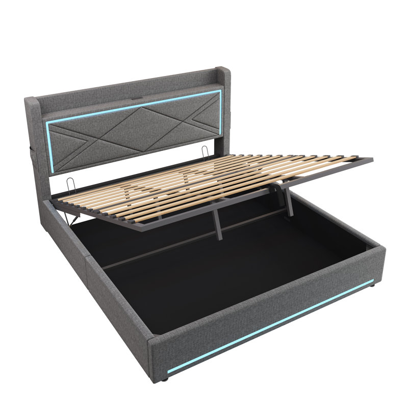 Ottoman Storage Bed, Super King (6')