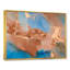 «Blue and Brown Luxury Abstract Fluid Art II», reproduction d'art sur toile moderne-67239329-67239318