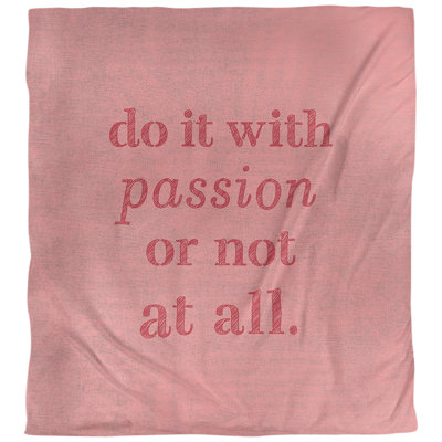 Housse de couette simple avec citation inspiration passion