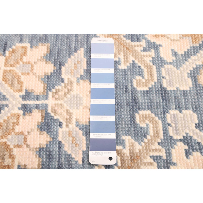Tapis bleu marine moderne Oushak 8 pi 2 po x 10 pi 0 po