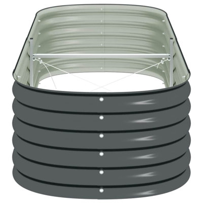 Pickell Galvanized Steel Raised Garden Planter