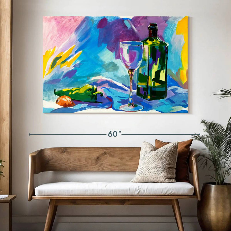 Yarlin Alcohol, 34" H x 51" W