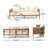 Jacie 76.5'' Wide Straight Patio Sofa with Cushions